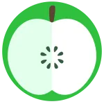 Green Apple SVG Icon